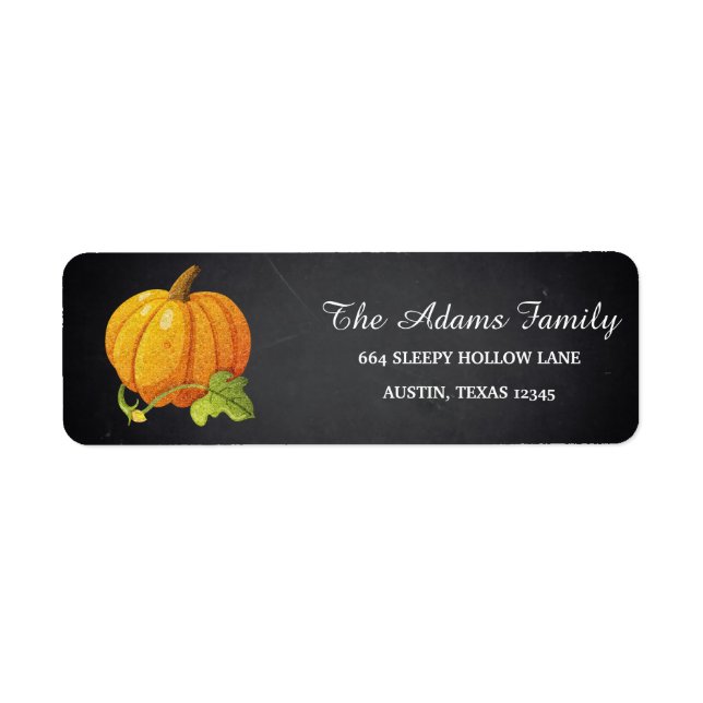 Etiqueta Quadro de Halloween Personalizado Pequeno Pumpkin  (Frente)