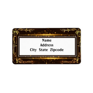 Etiqueta Quadro Elegante