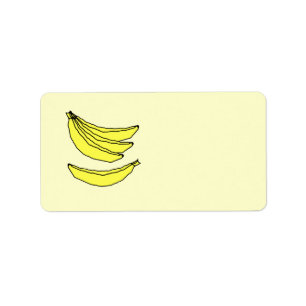 Etiqueta Quatro bananas amarelas