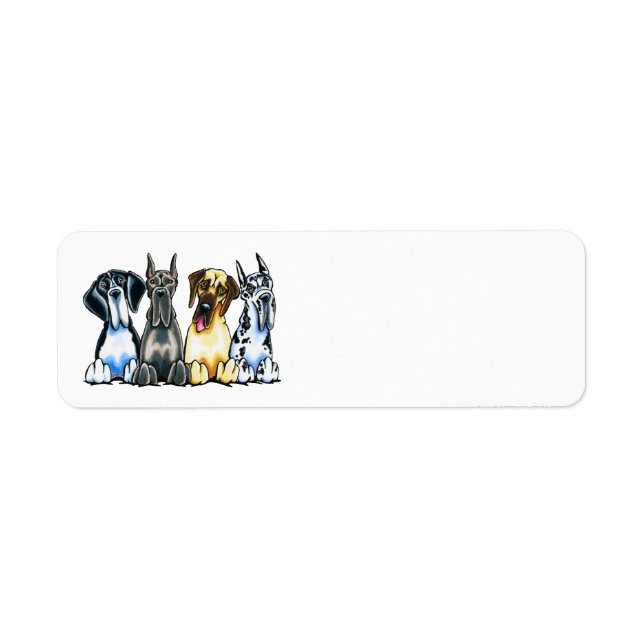 Etiqueta Quatro grandes dinamarqueses (Frente)