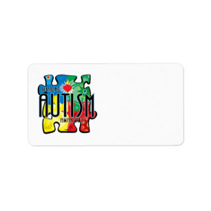 Etiqueta Quebra-cabeça do autismo