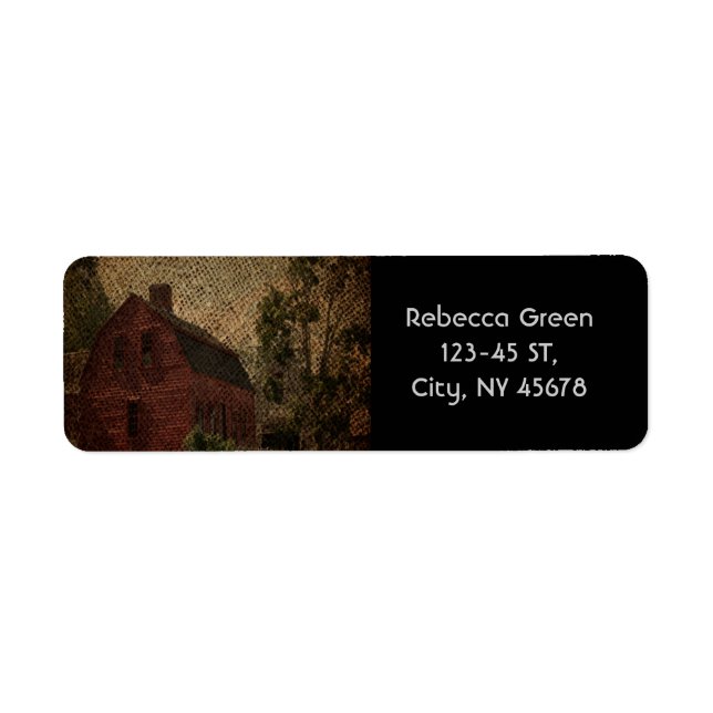 Etiqueta Queimadura primitiva caserna ruiva (Frente)