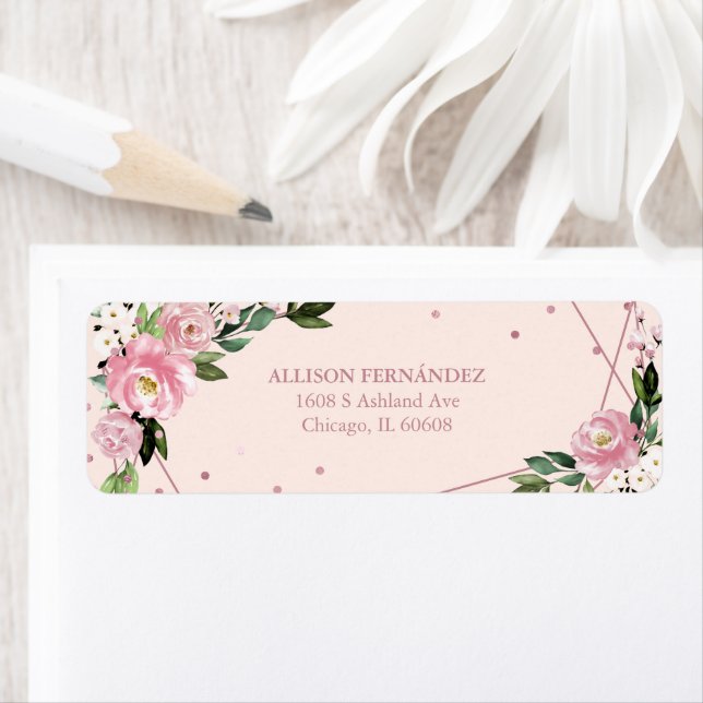 Etiqueta Quinceanera Blush Floral (Insitu)