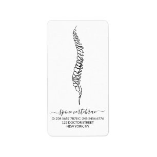 Etiqueta Quiroprata Terapeuta Clínica de Cuidados Quiroprát