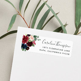 Etiqueta Radiant Bloom | Endereço para devolução floral