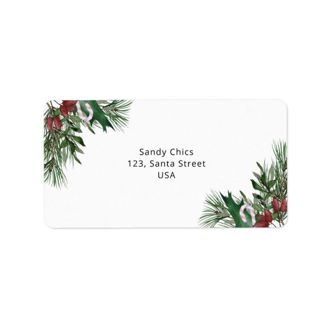 Etiqueta Ramificação Evergreen (Frente)