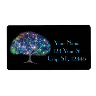 Etiqueta Ramificação suave Troço da árvore