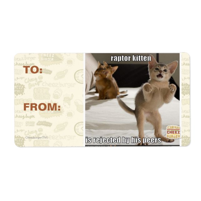 Etiqueta Raptor Kitten (Frente)