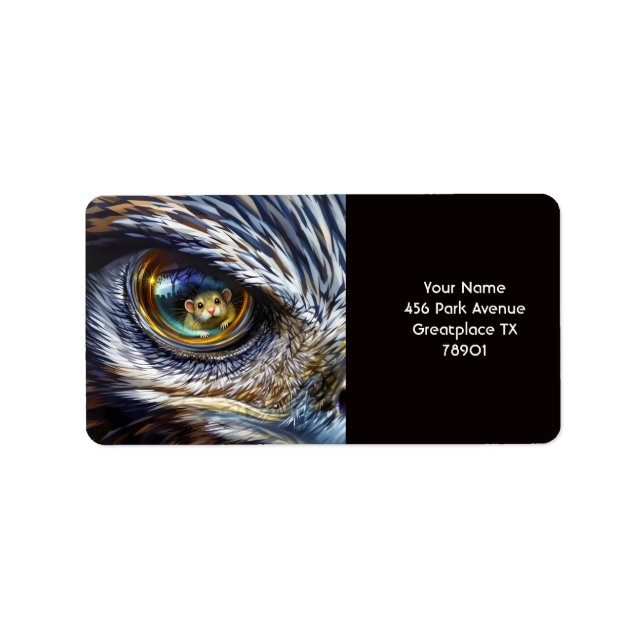 Etiqueta Rato Fantasy Cute Eagle Eyes (Frente)