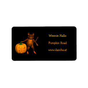 Etiqueta Rato House com Pumpkin