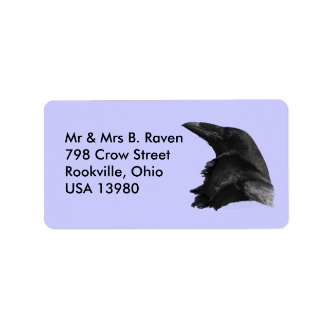 Etiqueta Raven Labels (Frente)