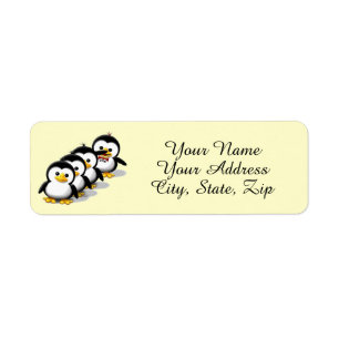 Etiqueta Rebanho dos pinguins