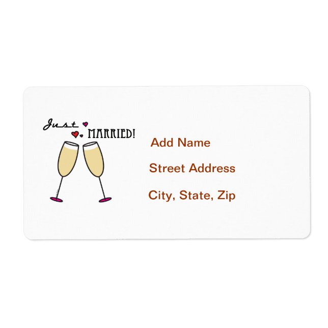 Etiqueta Recem casados (Frente)