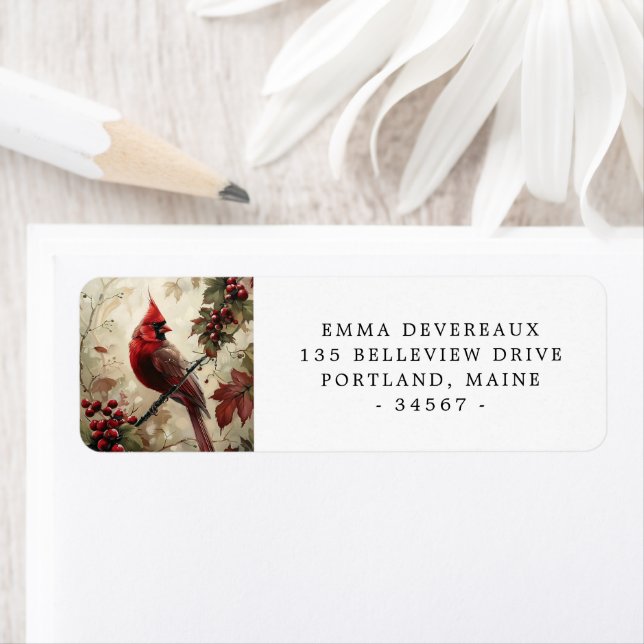 Etiqueta Red Cardinal e Berries (Insitu)
