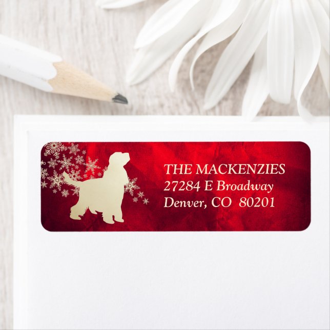 Etiqueta Red Dourada Winter Cocker Spaniel (Insitu)