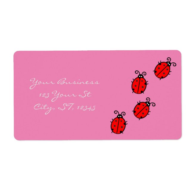 Etiqueta Red Ladybugs Rastreando Thunder_Cove (Frente)