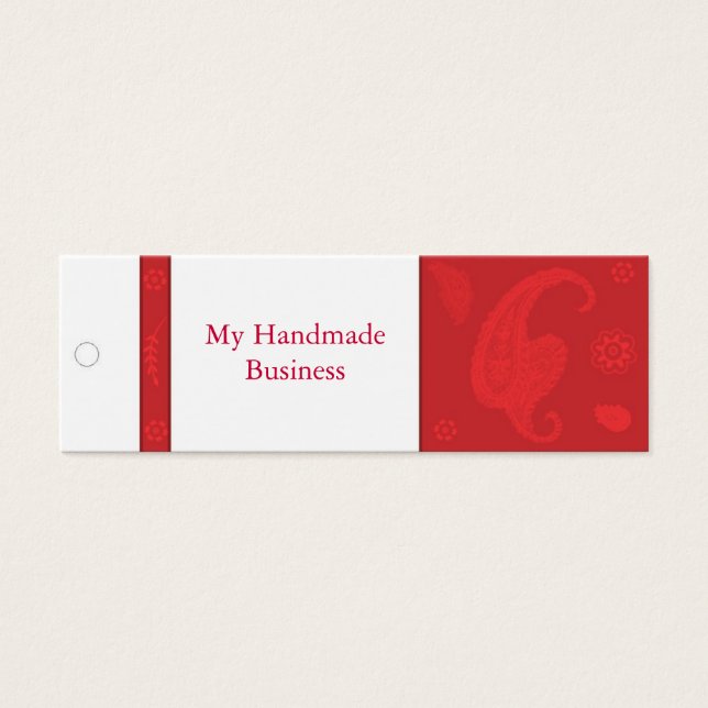 Etiqueta Red Paisley (Frente)