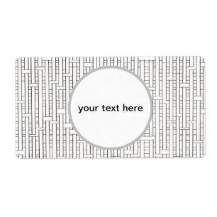 Etiqueta Rede Industrial - Geométrico Modern Bauhaus