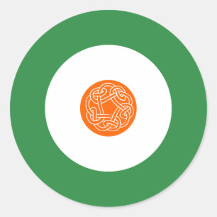 Etiqueta redonda 2 da modificação do irlandês