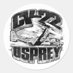 Etiqueta redonda clássica da etiqueta do OSPREY