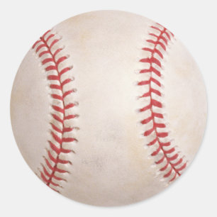 Etiqueta redonda da bola do basebol