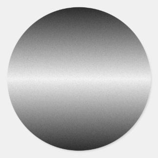 Etiqueta redonda de aço escovada