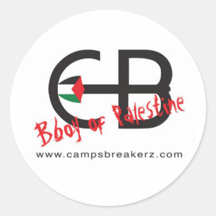 Etiqueta redonda de Breakerz dos acampamentos