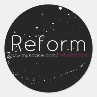Etiqueta redonda de MySpace