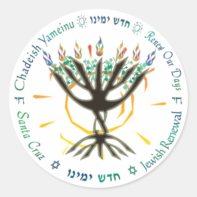 Etiqueta redonda do logótipo CY (Frente)