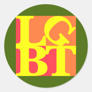 Etiqueta redonda do pop quente de LGBT