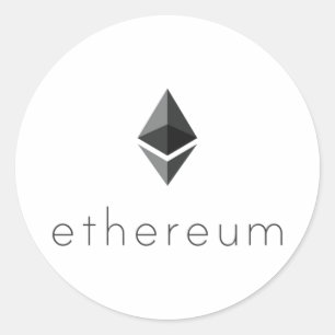 Etiqueta redonda do texto de Ethereum