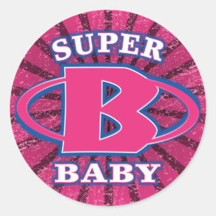 Etiqueta redonda dos bebés super