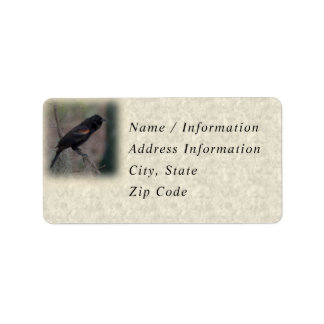 Etiqueta Redwing Blackbird Custom Address Labels