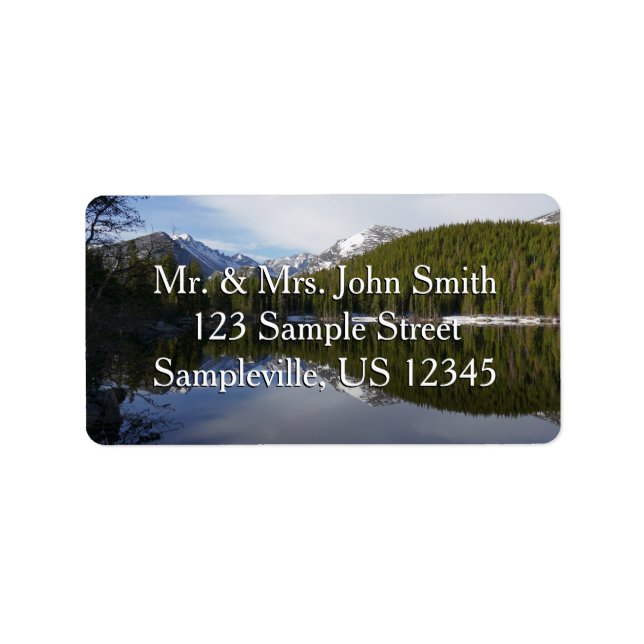 Etiqueta Reflexão do Lago Urso II (Frente)