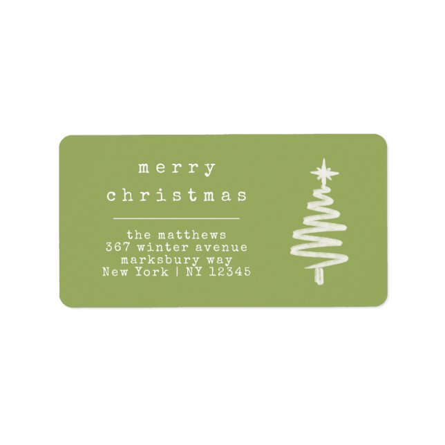 Etiqueta Regresso da família de máquinas de escrever verdes (Frente)