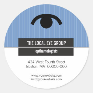 Etiqueta relativa à promoção óptica iconográf