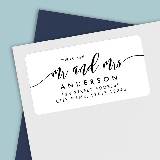 Etiqueta Relaxe Roteiro O Futuro Sr. e Sra. Endereço (Criador carregado)