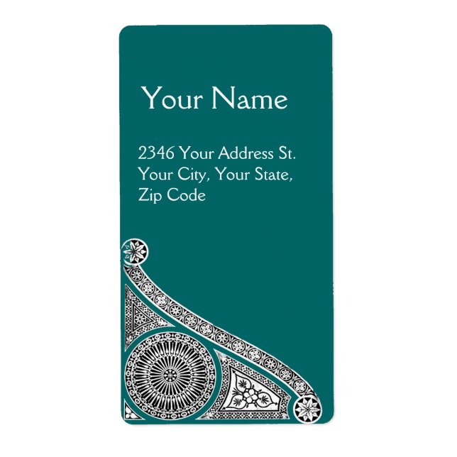 Etiqueta RENAISSANCE Azul verde (Frente)