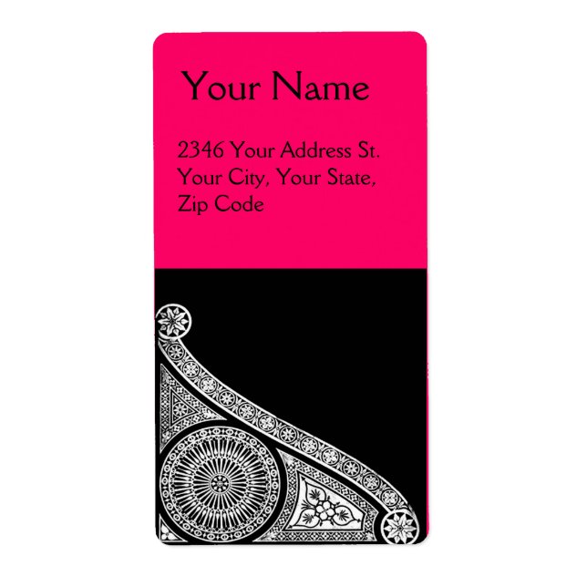 Etiqueta RENAISSANCE Fusca rosa (Frente)