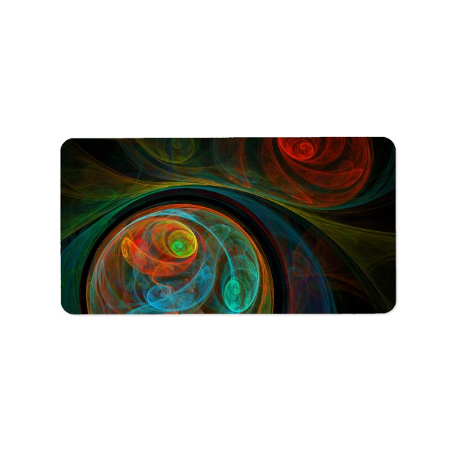 Etiqueta Renascer Abstrato Art (Frente)