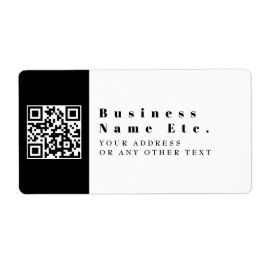 Etiqueta Replace With Your QR code | Modern