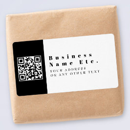 Etiqueta Replace With Your QR code | Modern