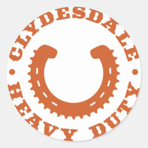 Etiqueta "resistente" de Clydesdale MTB