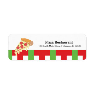 Etiqueta Restaurante da pizza