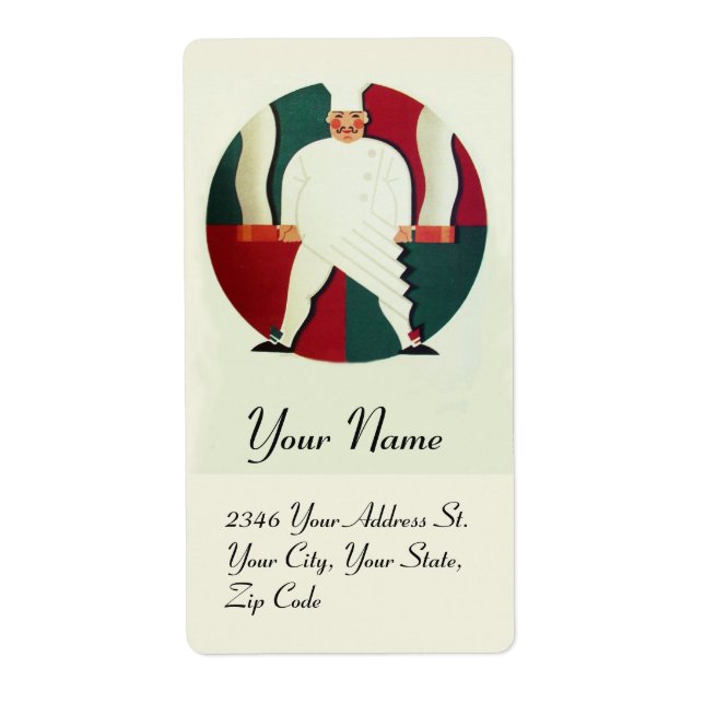 ETIQUETA RESTAURANTE FESTA COZINHAR CHEF (Frente)