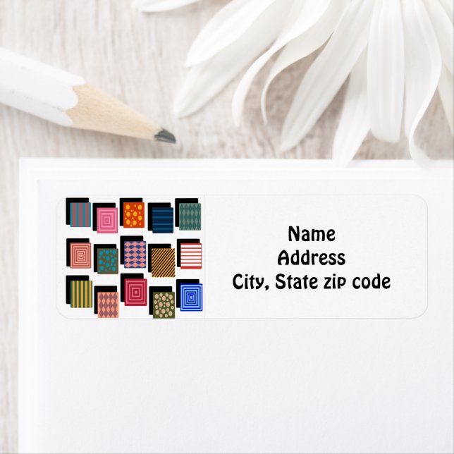 Etiqueta Retângulos e Sombras (Insitu)