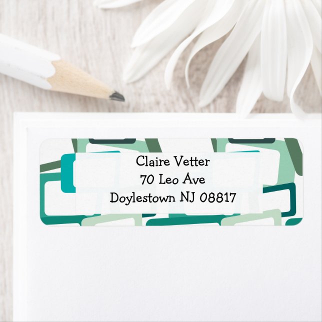 Etiqueta Retângulos Modernos do Século médio (Insitu)