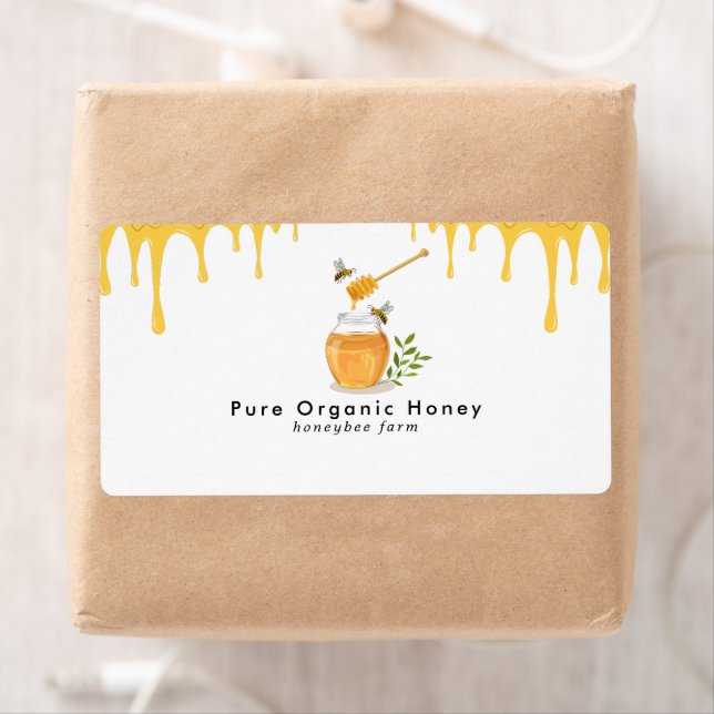 Etiqueta Retorno da Fazenda de Mel Orgânico Moderna (Insitu)