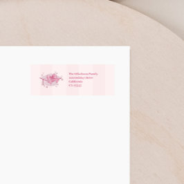 Etiqueta Retorno de Graduação do Arco Coquette