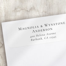 Retorno Negra Minimalista Moderno